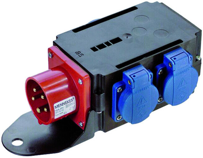 Bachmann Adaptateur CEE 1xPrise 16A 400V 3xSchuko 349.028 (349.028)