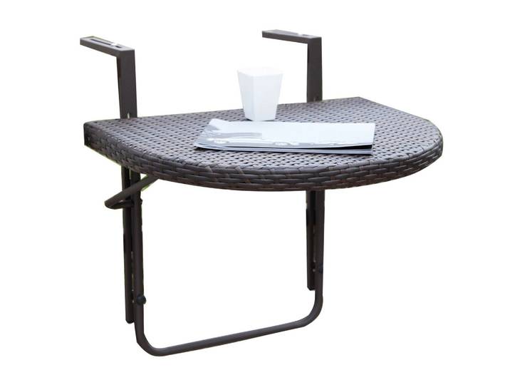 Balkonklapptisch Agra ca. 60x50 cm Dunkelbraun