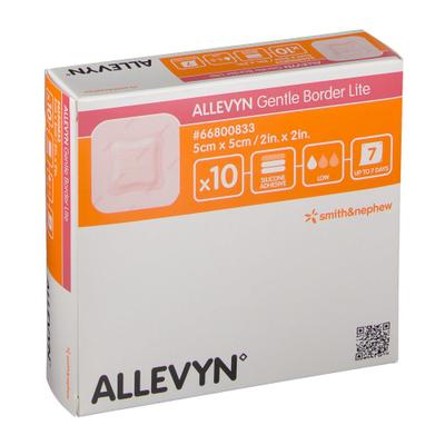 Allevyn Gentle Border Lite 5 x 5cm 66800833 ok Nlfr 10 St Kompressen