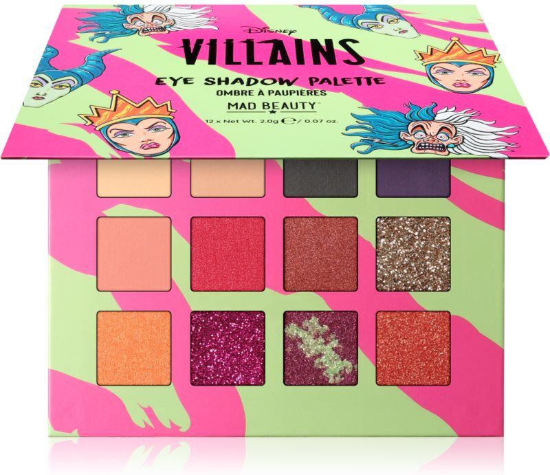 Mad Beauty Disney Villains eyeshadow palette 12x2 g
