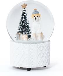 Zodax Mountain Dog Winter Scene Snow Globe
