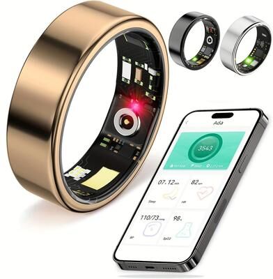 Uplift Essentials Health & Fitness Smart Ring Precision Sleep Tracking & Motion Monitoring black 9