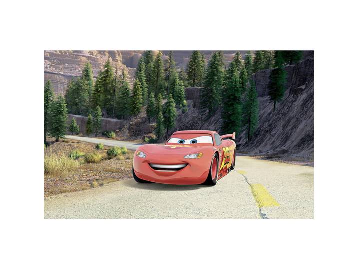 Disney Fototapete Cars Every Road HAS A Story, Mehrfarbig, Cartoon, 400x250 cm, Tapeten & Wandverkleidungen, Fototapeten