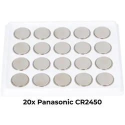 Panasonic CR2450 – 20x Lithium Knopfzellen 3 V, 620 mAh (IEC CR2450)