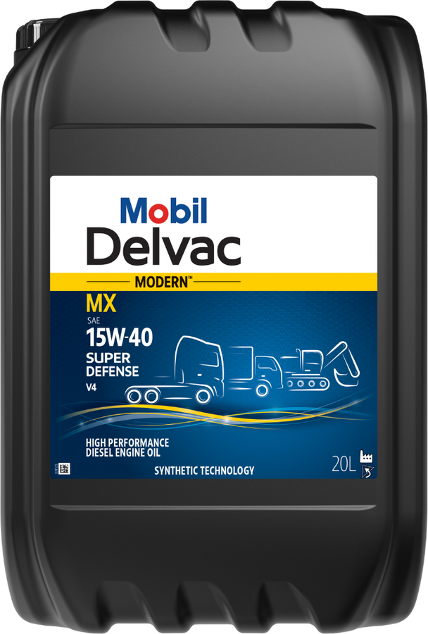 Mobil Motoröl Delvac Modern 15w-40 Super Defense V4 [20 L] 157336 20l