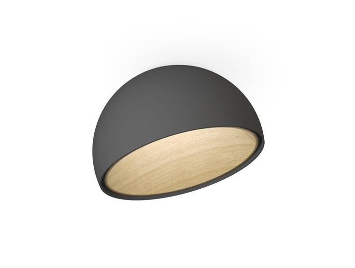Duo 4876 schräge LED-Deckenleuchte, grafit - Vibia - Wohnzimmer - Modern - Metall - Rund