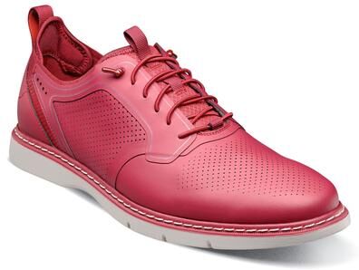 Stacy Adams Synchro (Men's) Casual Shoes in Raspberry, Size 10 M, Leather/Synthetic