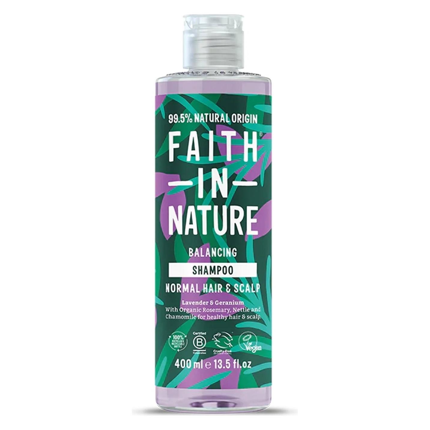 Faith In Nature Lavendel & Geranium Shampoo (Flüssiges Shampoo, 400 ml) (66876800)