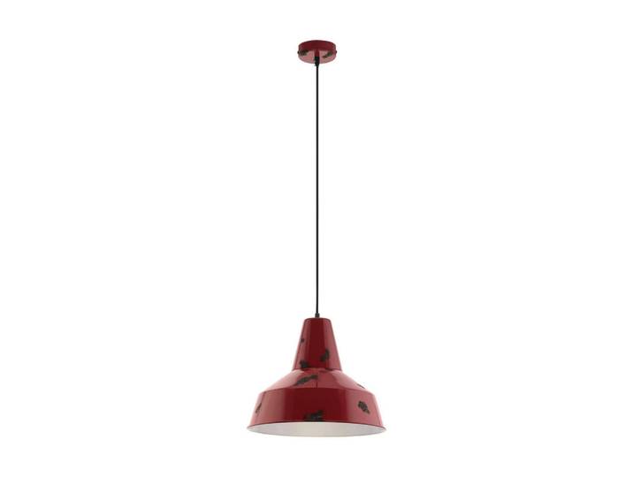 Eglo Hängeleuchte, Rot, Metall, länglich, 110 cm, Lampen & Leuchten, Innenbeleuchtung, Hängelampen, Pendelleuchte