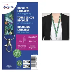 AVERY Zweckform Lanyards Tropical, grün