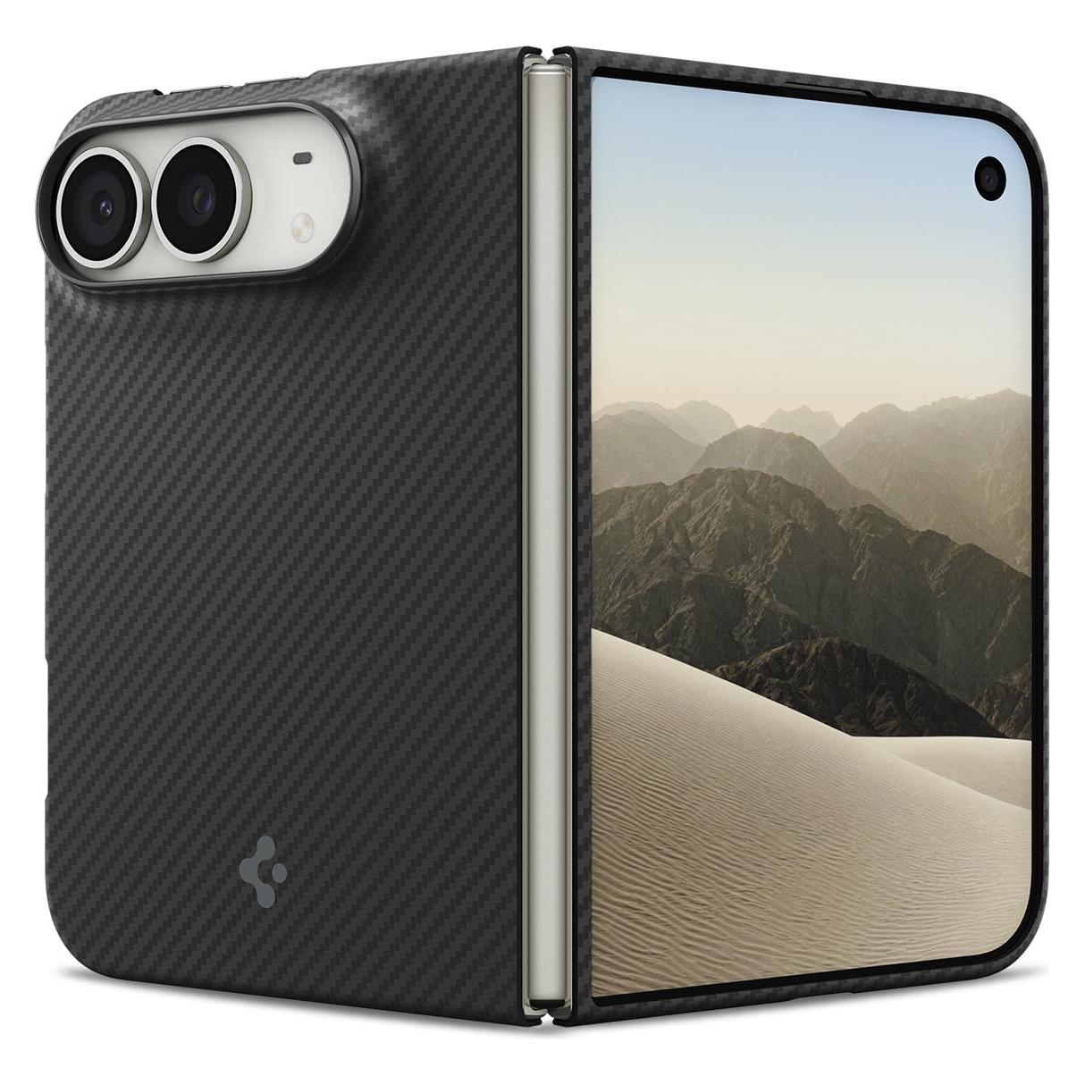 Spigen Air Skin Aramid MagSafe, schwarz - iPhone 2026 Fold (Apple iPhone Duo) (ACS11693)