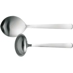 Fiskars Servierbesteck, 2-teilig, Qualitätsstahl, Silber/Matt, Functional Form, 1002959, Servierbesteck, Silber