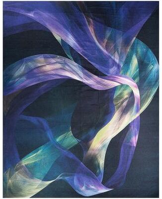 Nourison Washables Indoor only Blue Abstract Area Rug