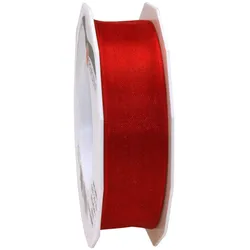 PRÄSENT Geschenkbänder 25 mm x 25 m rot