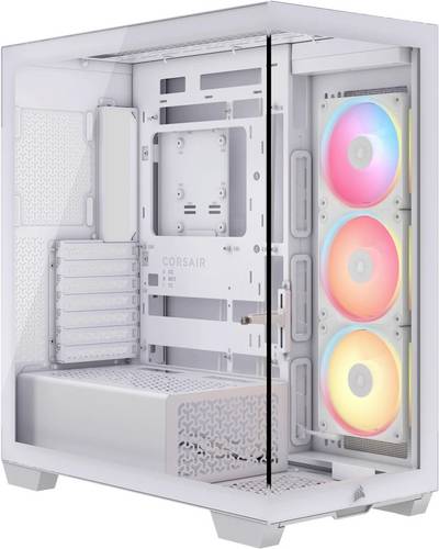 Corsair Geh Midi 3500X LXR LINK Midi-Tower PC-Gehäuse Weiß
