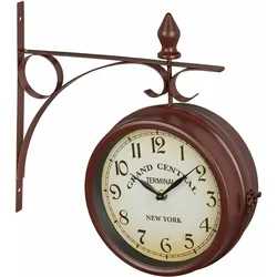 Relaxdays, Wanduhr, Bahnhofsuhr (35 cm)