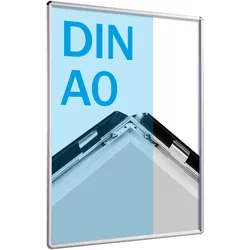 10 Klapprahmen A0 Standard silber | Rondo | 25 mm, Aluminium