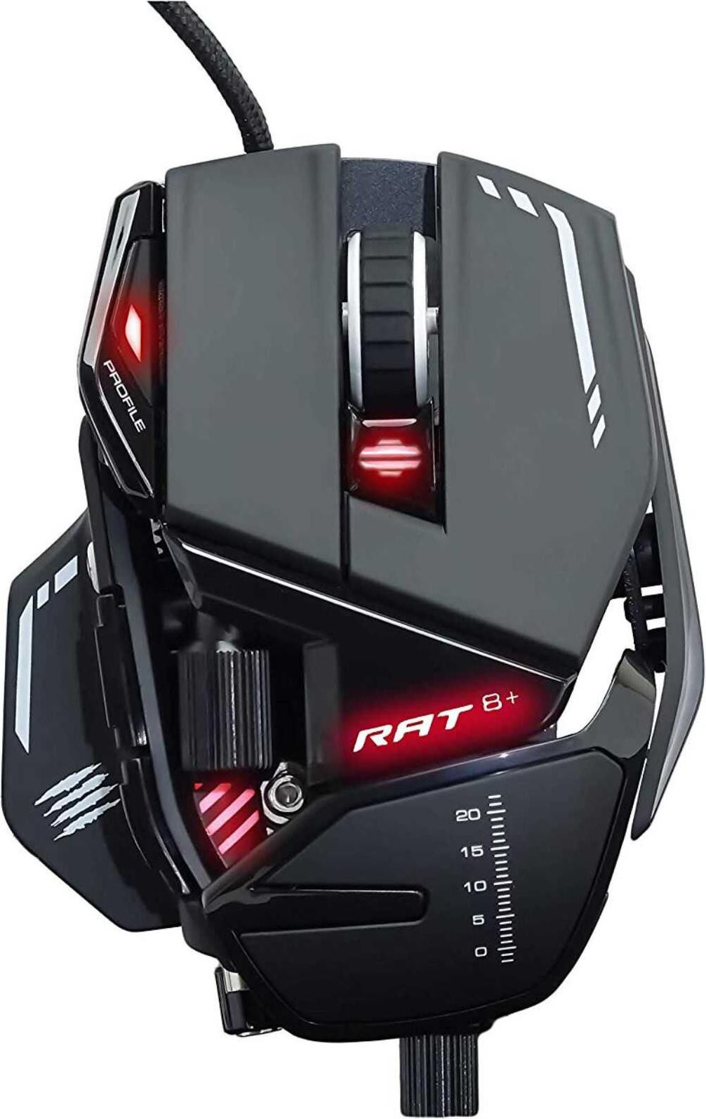 Mad Catz R.A.T.8+ Optische Gaming Muis met 11 Knoppen en USB-aansluiting