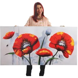 MCW, Bilder, Wandbild Roter Mohn (140 x 70 cm)