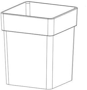 Giese replacement toilet brush glass 81287