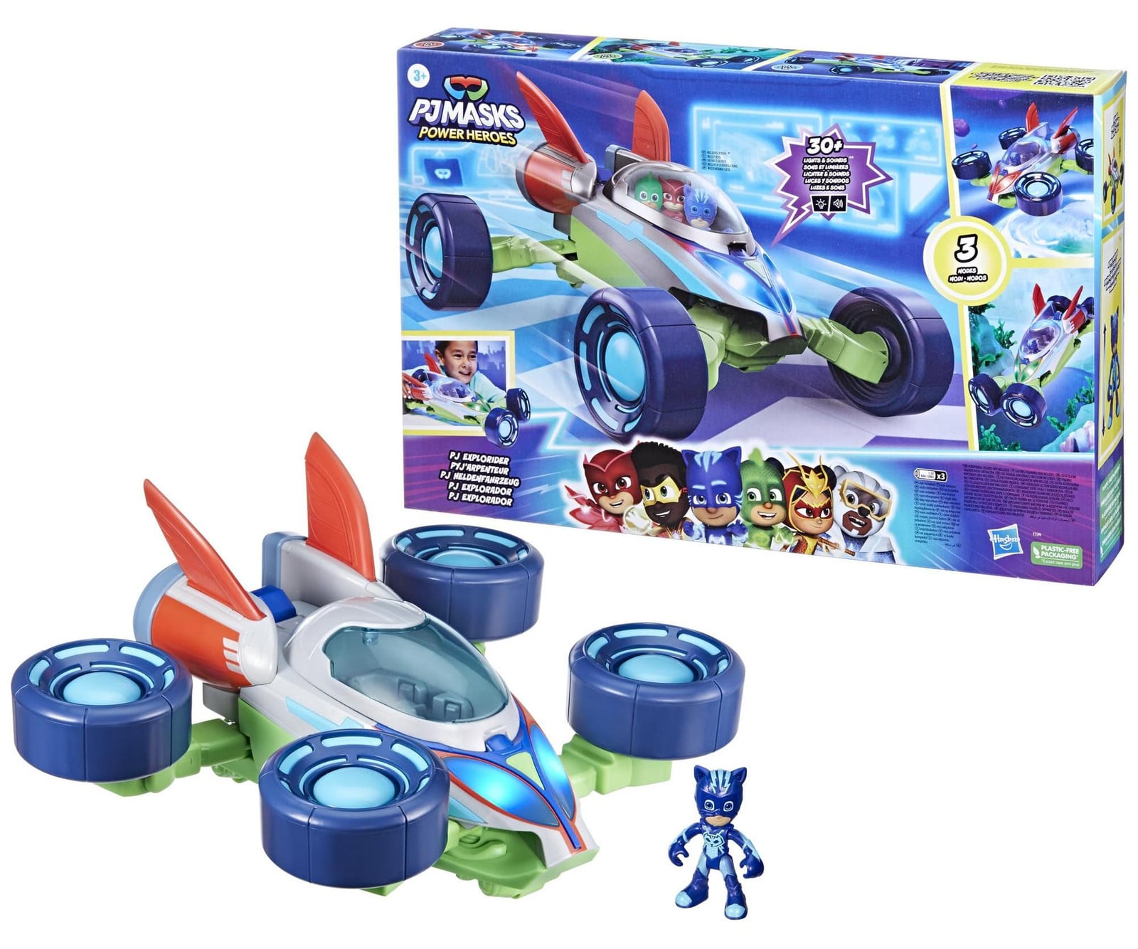 Hasbro PJ Masks Power Heroes PJ Explorider voertuig