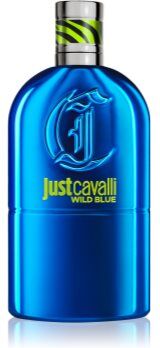 Roberto Cavalli Just Cavalli Wild Blue Eau de Toilette para homens 90 ml. Just Cavalli Wild Blue