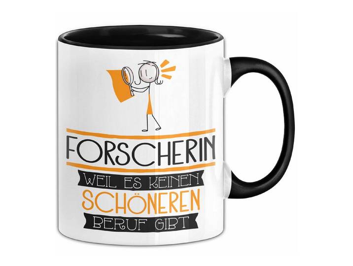 Trendation Tasse Forscherin Weil Es Keinen Schöneren Beruf Gibt Tasse Geschenk für Ei