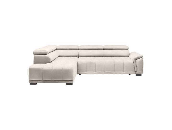 Ecksofa Chenille, Webstoff Perlmutt