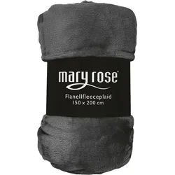 Maryrose Flanellfleecedecke 150x200cm - grau