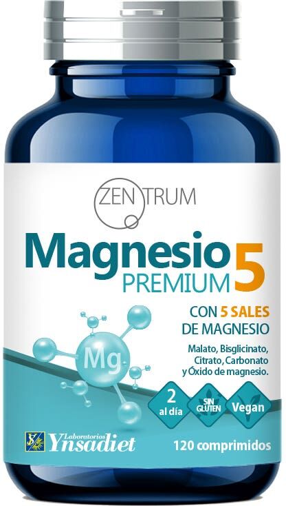 Zentrum Magnesio Premium 5 Sales de Magnesio 120caps