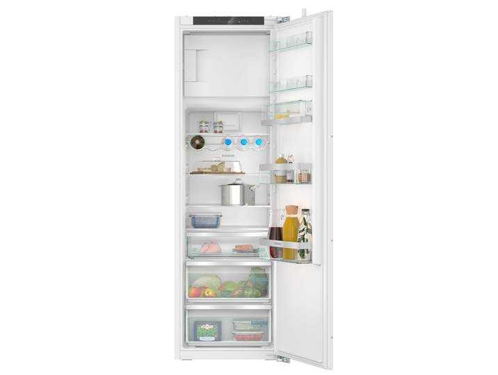 SIEMENS Einbaukühlschrank KI82LADD0 , Energieeffizienz: D, silber (weiß), Rechtsanschlag, wechselbar, Kühlschränke, HyperFresh Plus: längere Frische für Obst und Gemüse, Einbaukühlschrank