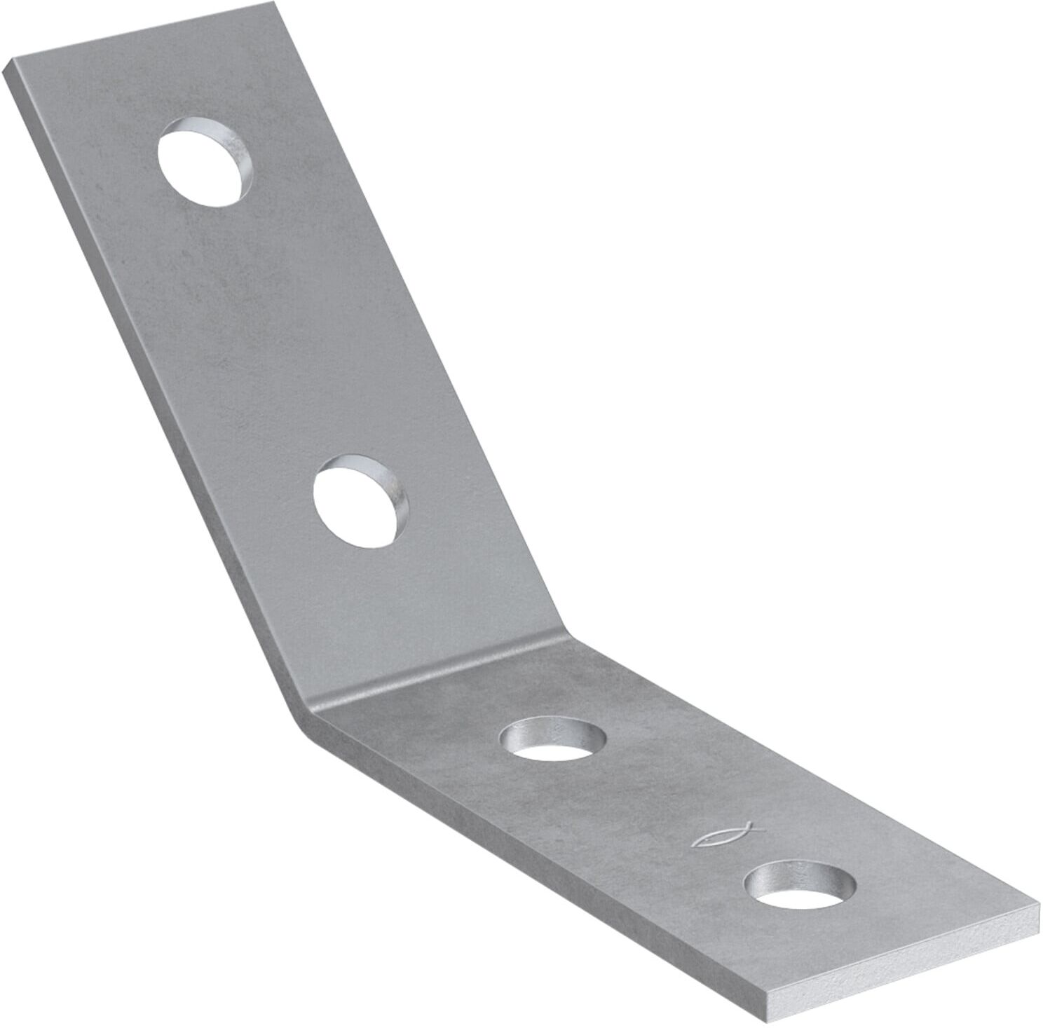 fischer FAF 4/135° Montagewinkel für Fassadenbefestigung mit Winkel aus feuerverzinktem Stahl, Winkelgröße 135°, 547511)