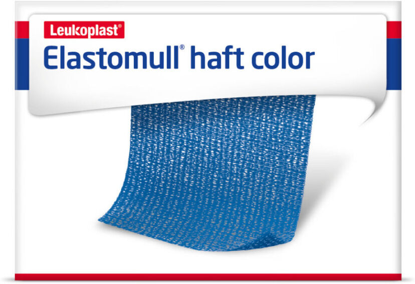 ESSITY ITALY SpA Benda Elastica Autoadesiva Elastomull Haft Blu 8x400cm - Comfort e Fissaggio Sicuro