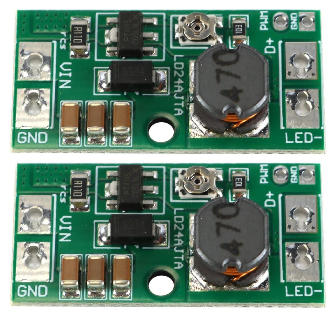 Dripio LED-driver 20W PWM DC-DC step-down 6-25V 30-900mA set van 2