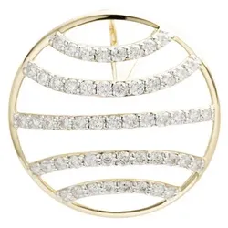 DIAMOUR Anhänger 53 Brillanten zus. ca. 0,25ct Gold 375