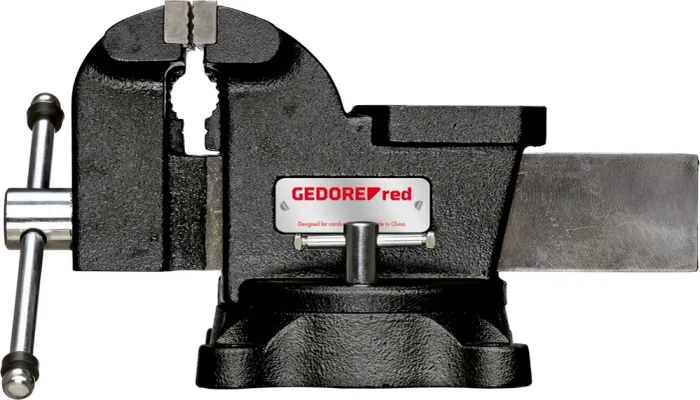 Gedore Red Parallel-Schraubstock (schwarz, Spannbereich 125mm)