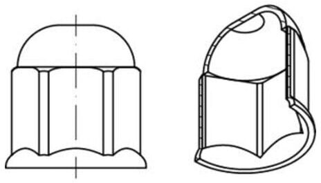 Sicherungsmuffen für HV-schrauben Stahl M 24 S ; Industrial Quality Supplies (889160000240000)