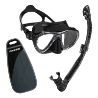 Cressi - Big Eyes Evolution & Alpha Ultra Dry - Kombi-Set - Farbe: Schwarz