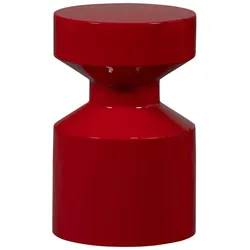 Beistelltisch Ferry - Metall Rot, Ø 30 cm
