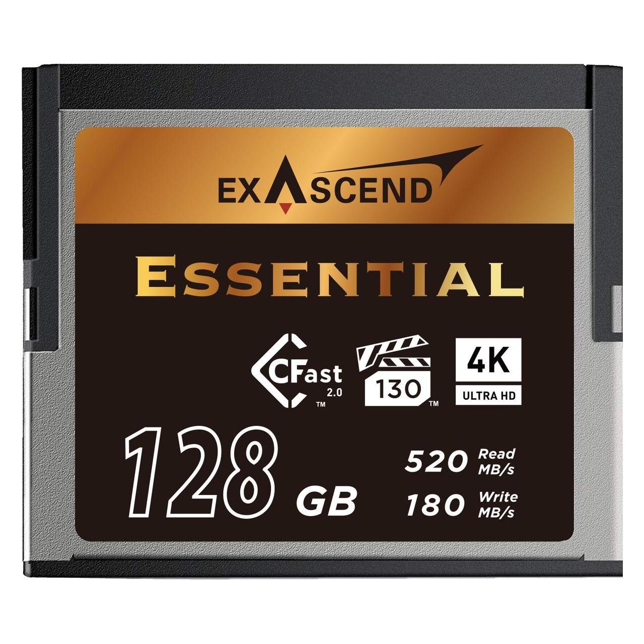 Exascend CFast Card 2.0 128GB R550/W530 Essential Serie (Neuheit) (128 GB, CFast 2.0) (ES117859)