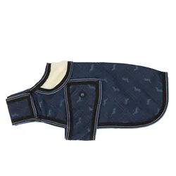 QHP Turnout Hundemantel Collection 1200D mit 100g Füllung navy dusk HW 25 Hundedecke , Größe: 45