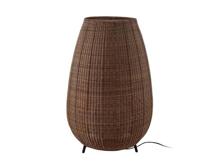 BOVER lampadaire extérieur AMPHORA 03 (Rotin brun, bulbes non inclus - Aluminium, polyéthylène, fibre synthétique)