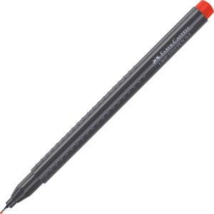 Faber-Castell Fineliner Grip Finepen, geraniumrot hell, Strichbreite 0,4 mm