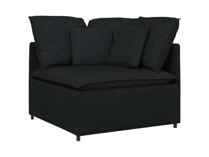 KTHLBRH Modulares Sofa mit 3 Abschnitten, schwarz, Stoff aus Polyester Gestell aus Metall, Schaumstoff, 300 x 100 x 64 cm, mit 13 Kissen, für Wohnzimmer
