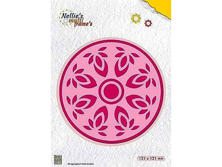 Nellie's Choice Snijmal Kaleidoscoop Bloem 12,1 x 12,1 cm - 6 Multi Frame Dies - Cutting Die voor Kaarten Maken, Kerst, Scrapbooking, Knutselen, DIY