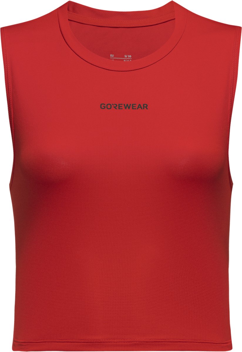 Gore Wear Contest Race Crop Laufshirt Damen Lab Red S