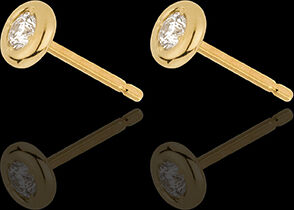 Edenly Diamantohrringe Puppe in Gelbgold