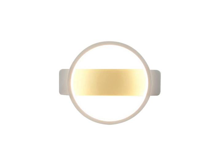 Nettlife Led-Wandleuchte Yarbrough 24/19.5/5.2cm, Weiß, Metall, LED integrated, 19.5x5.2x24 cm, Lampen & Leuchten, Innenbeleuchtung, Wandleuchten