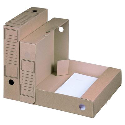 VEPATIM 20x Archiv-Ablagebox 252x70x317mm wiederverschließbar braun