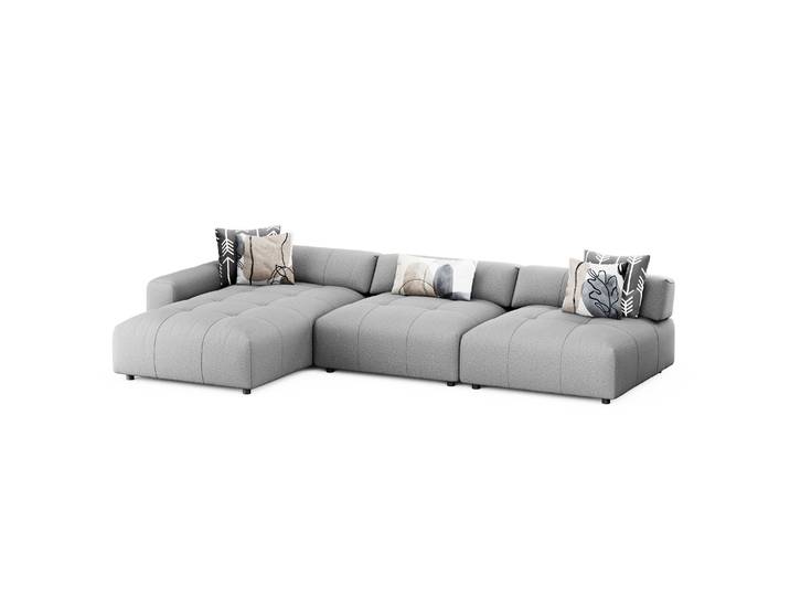 Ecksofa BONNIE links grau